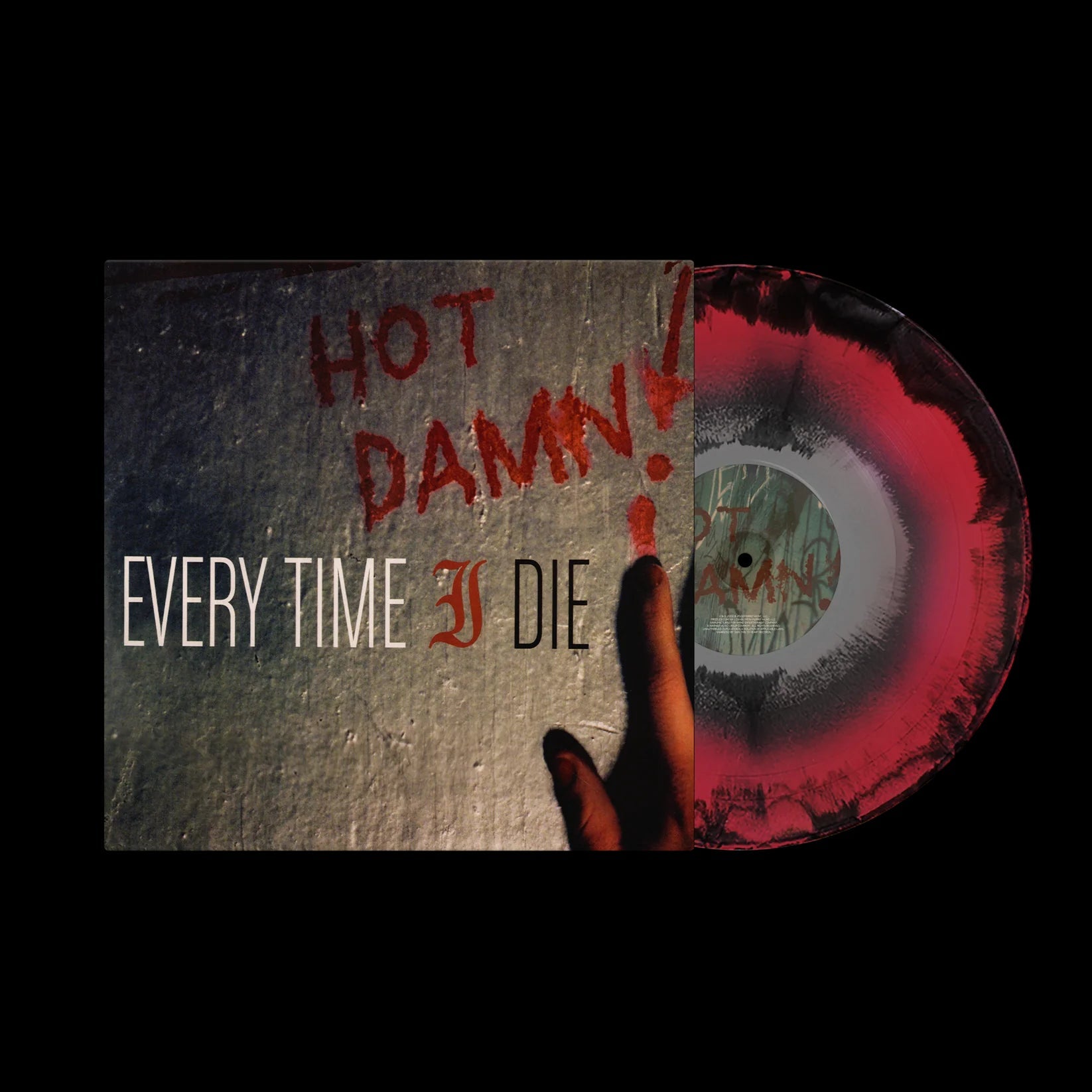 Every Time I Die Hot Damn LP Apple Red Black Silver