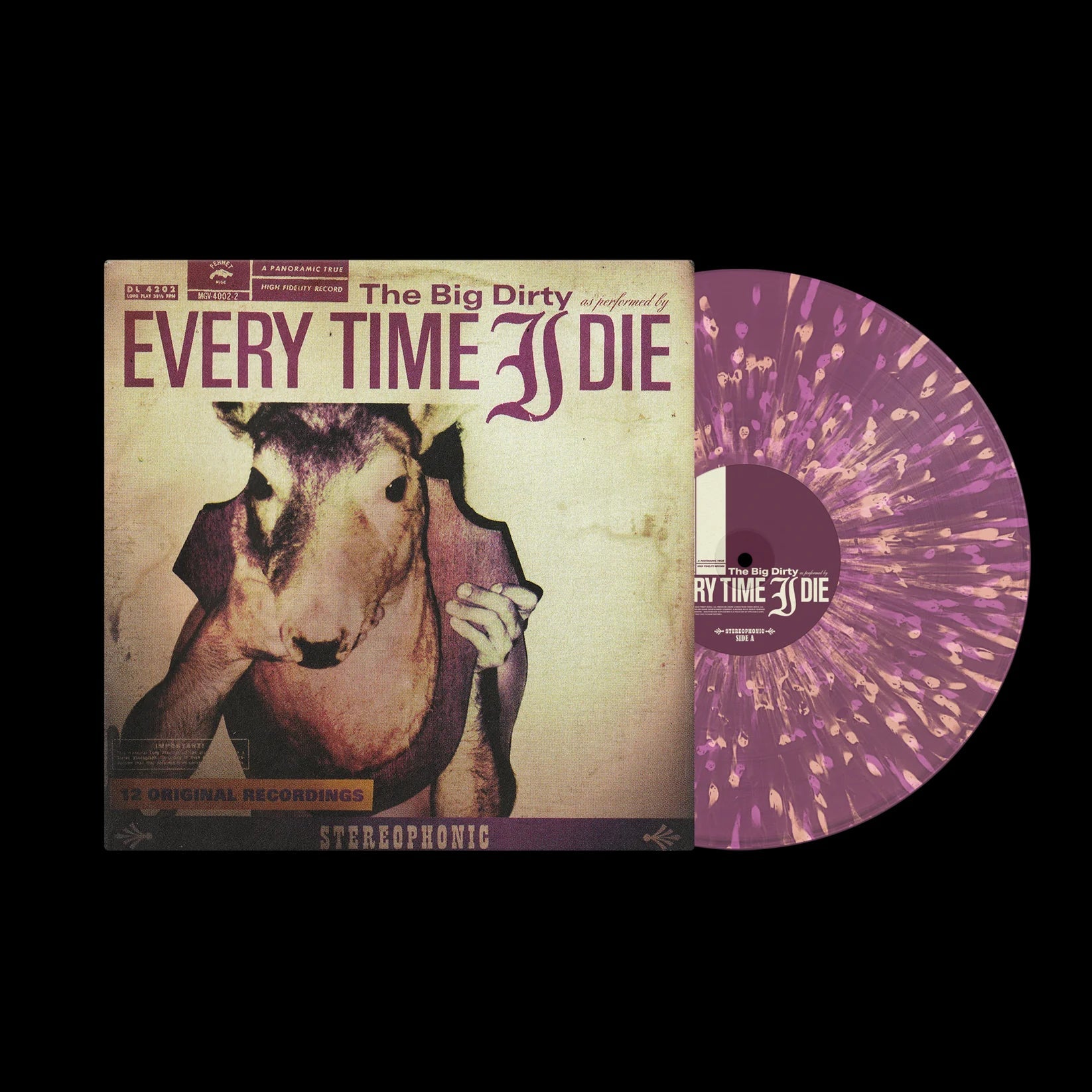 Every Time I Die The Big Dirty LP Orchid w Bone Violet Splatter
