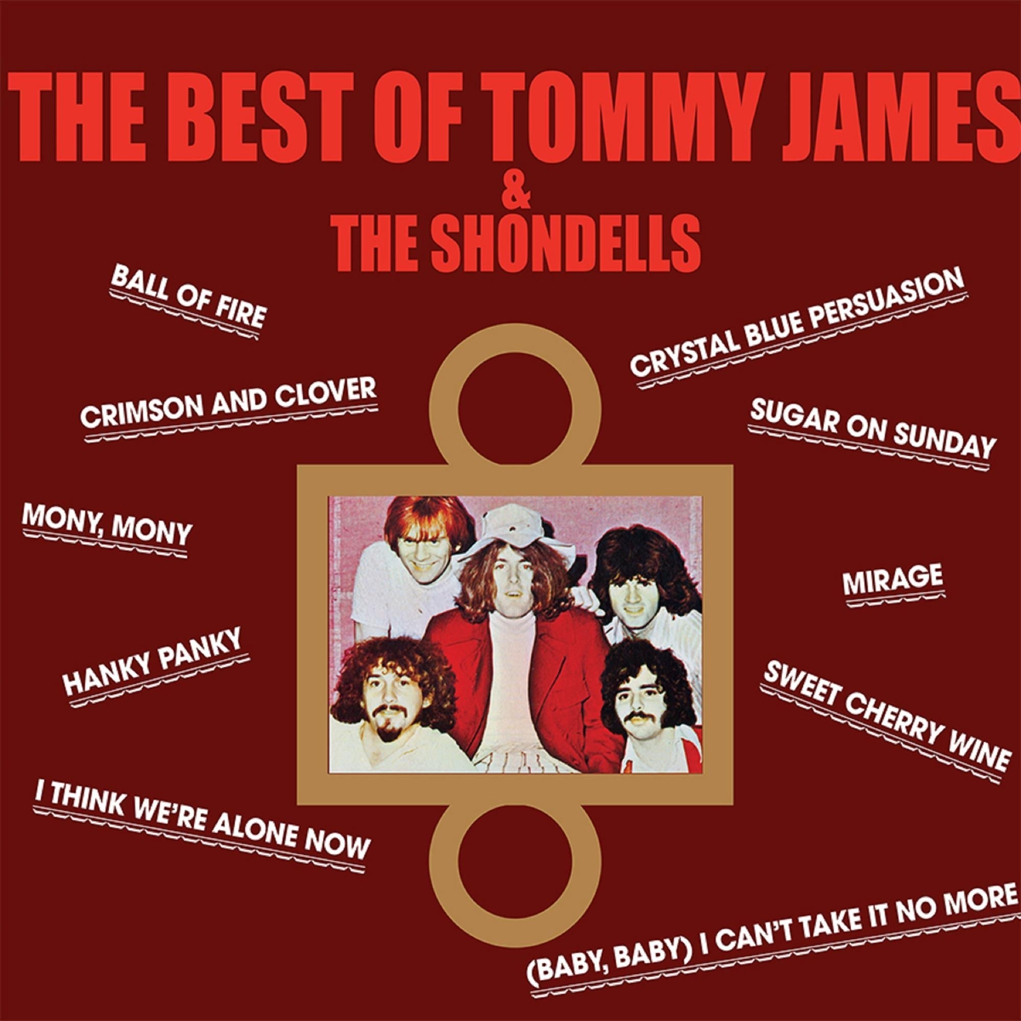TOMMY JAMES & THE SHONDELLS 'THE BEST OF TOMMY JAMES & THE SHONDELLS' LP - CRIMSON RED