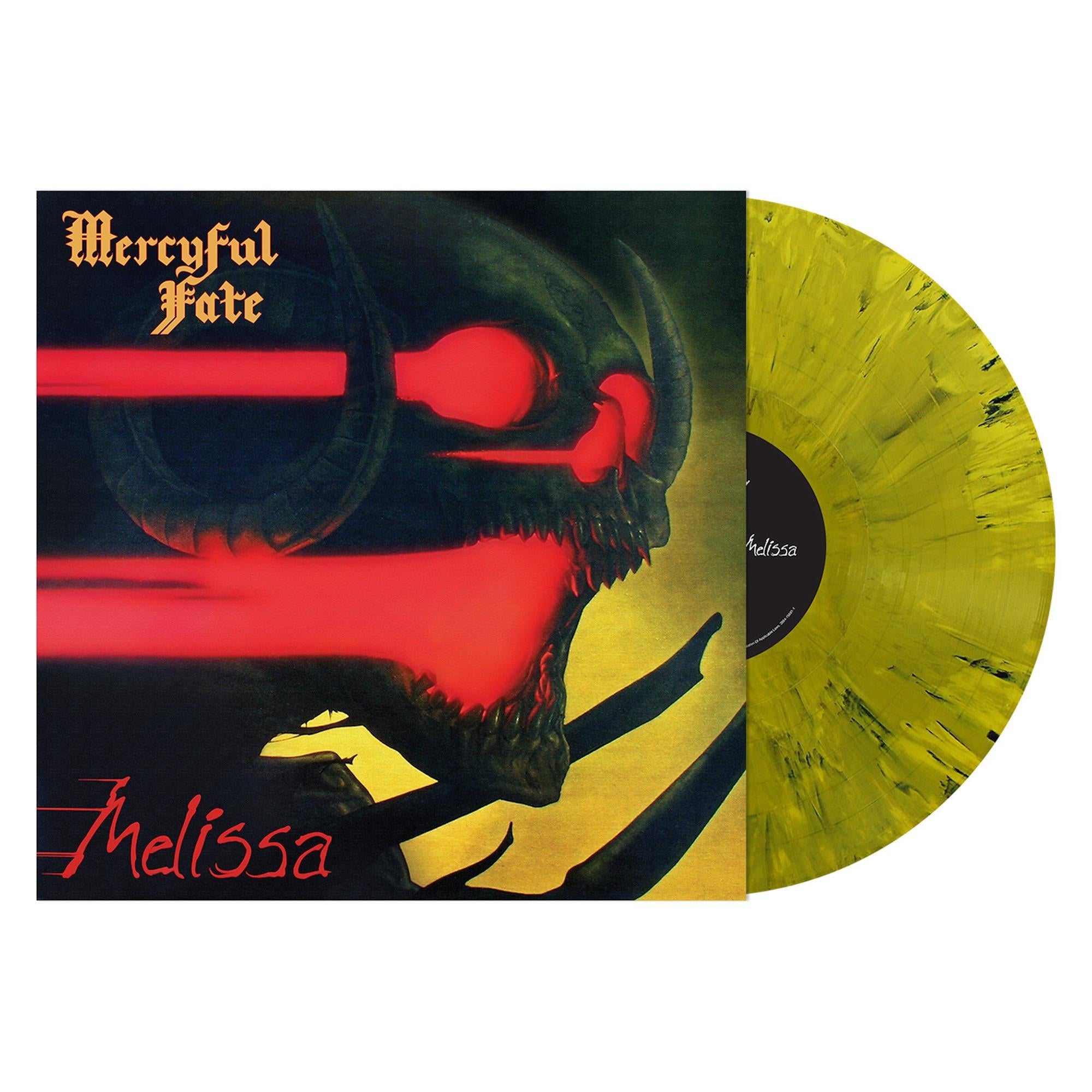 MERCYFUL FATE 'MELISSA' LP LTD. - YELLOW/BLACK STREAKS