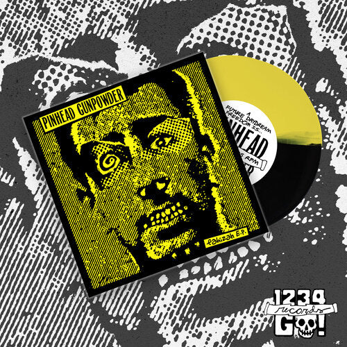 PINHEAD GUNPOWDER 'FAHIZAH' 7" (GREEN DAY OFFSHOOT) - (LOOKOUT RECORDS '1ST RELEASE) - YELLOW/BLACK