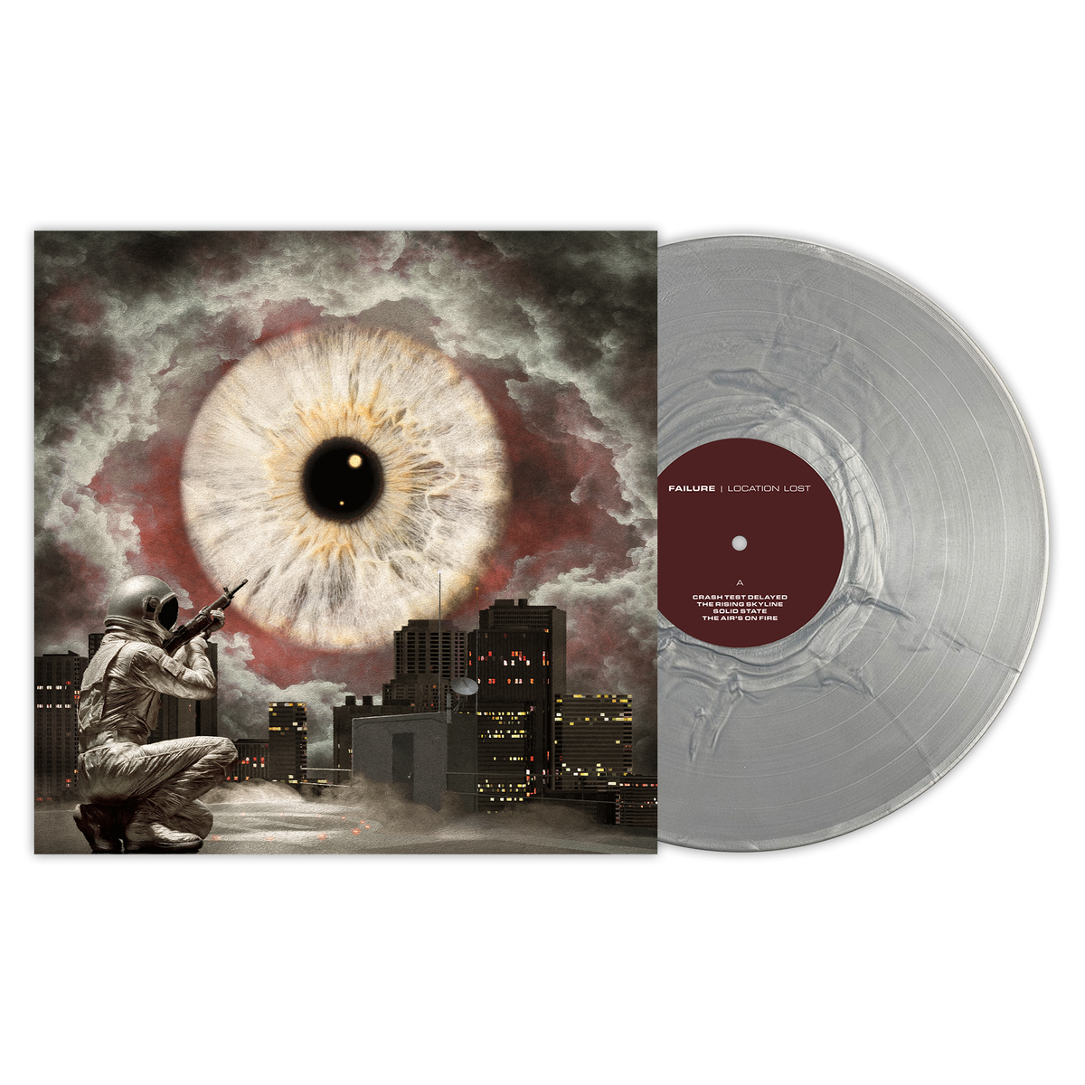 FAILURE 'LOCATION LOST' LP - EXCLUSIVE - LTD. 500 - OPAQUE SILVER METALLIC