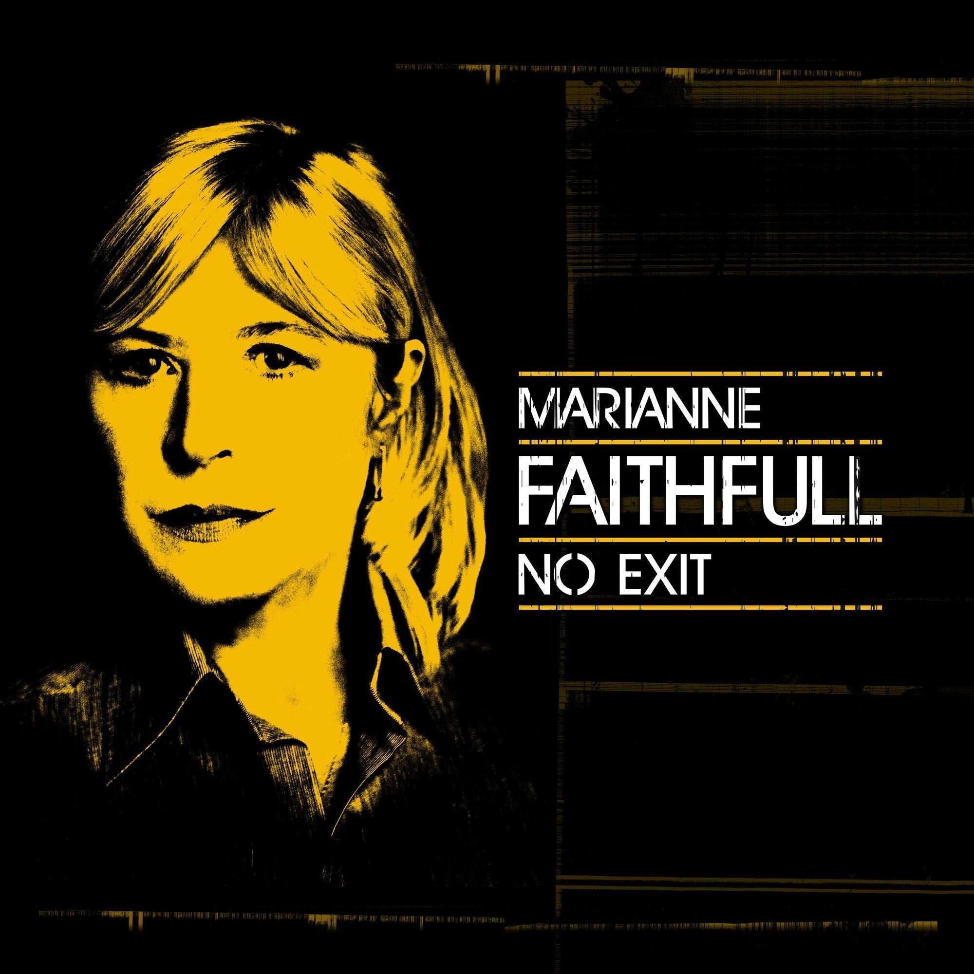 MARIANNE FAITHFULL 'NO EXIT - LIVE' LP - LTD. - YELLOW