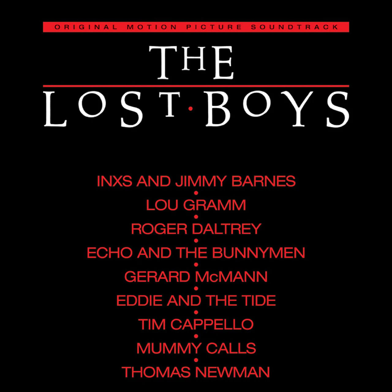 'THE LOST BOYS' MOTION PICTURE SOUNDTRACK LP - METALLIC SILVER