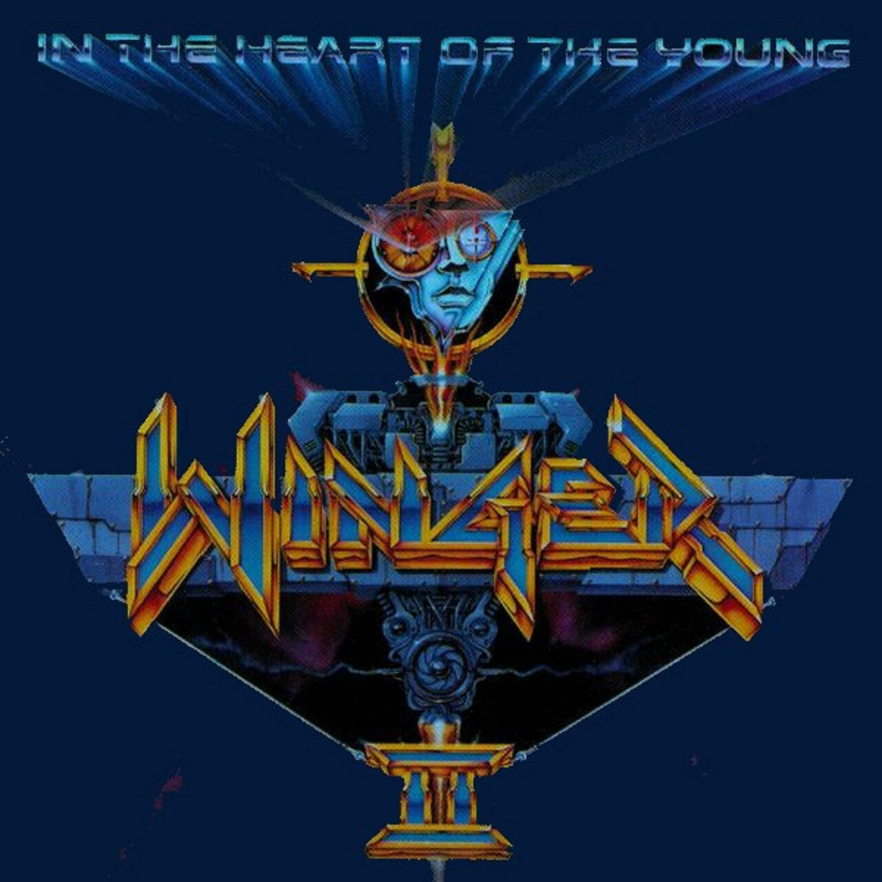 WINGER 'IN THE HEART OF THE YOUNG' LP - TRANSLUCENT RED