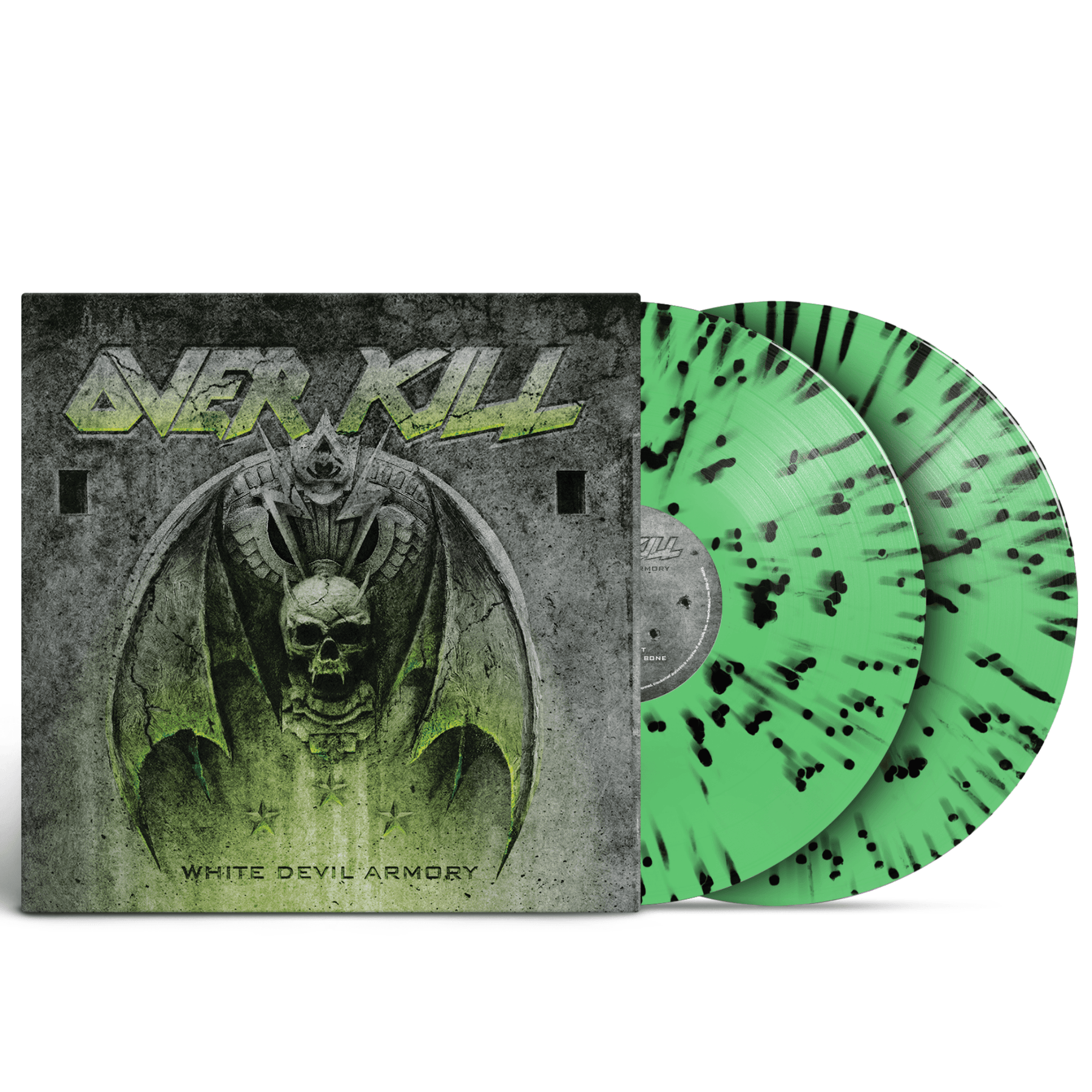 OVERKILL 'WHITE DEVIL ARMORY' 2LP - GREEN/BLACK/SPLATTER