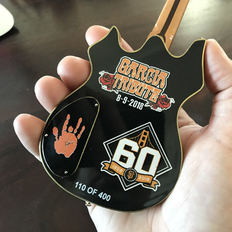 SF GIANTS 2018 JERRY GARCIA NIGHT LIMITED EDITION AND NUMBERED COLLECTIBLE MINI GUITAR