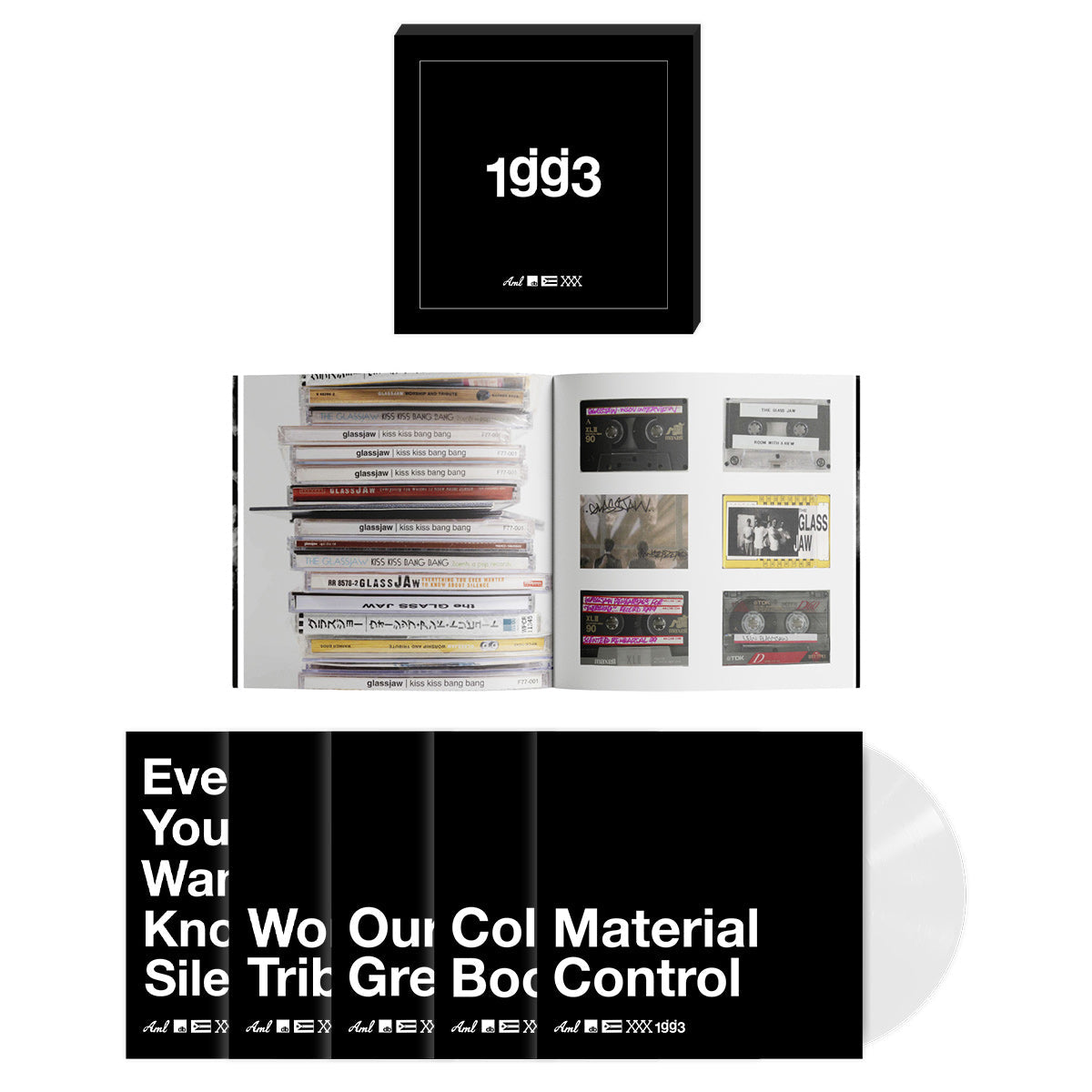 GLASSJAW ‘THE PLAYABLE COLLECTION’ BLACK EDITION BUNDLE 3LP/2LP + SOFTCOVER BOOK