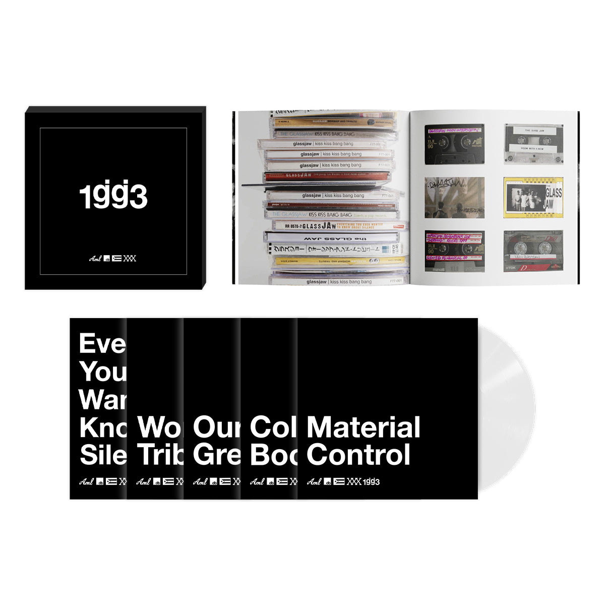 GLASSJAW ‘THE PLAYABLE COLLECTION’ BLACK EDITION BUNDLE 3LP/2LP + SOFTCOVER BOOK