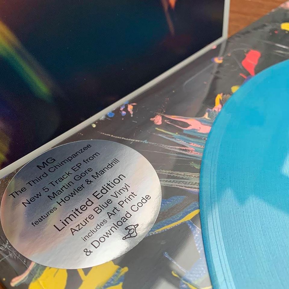 MARTIN GORE 'THE THIRD CHIMPANZEE' LP - AZURE BLUE