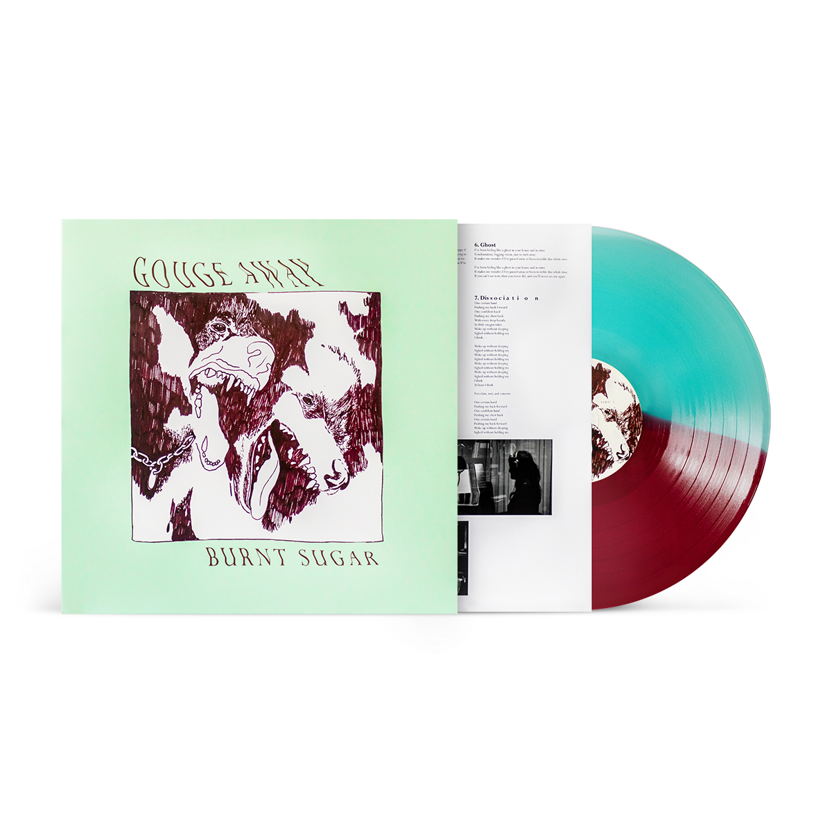 GOUGE AWAY 'BURNT SUGAR' LP - ELECTRIC BLUE/OXBLOOD