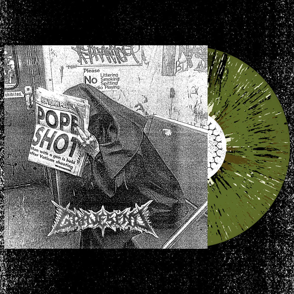 GRAVESEND 'METHODS OF HUMAN DISPOSAL' LP - SWAMP GREEN/BLACK/BONE/BROWN/SPLATTER
