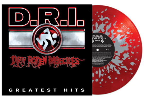 D.R.I. 'GREATEST HITS' LP - RED/SILVER SPLATTER