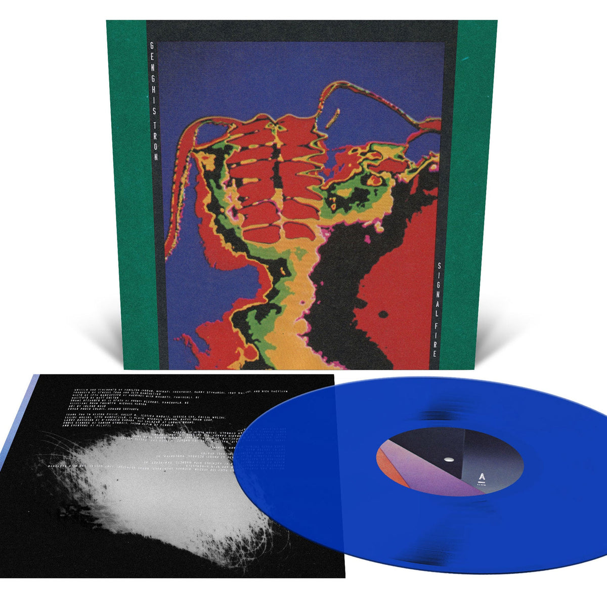 GENGHIS TRON 'SIGNAL FIRE' LP - ROYAL BLUE
