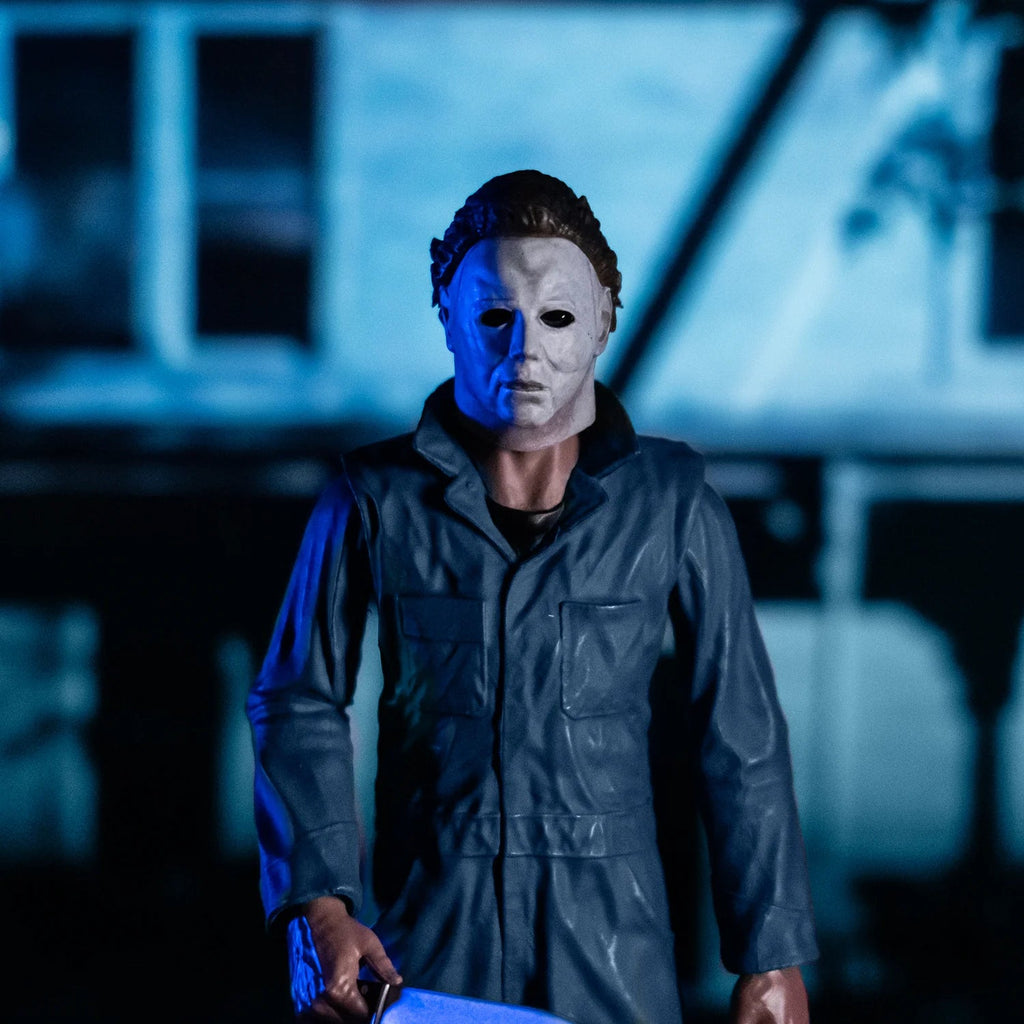 Halloween 1978 Michael Myers 8 Inch Figure Close up with Background