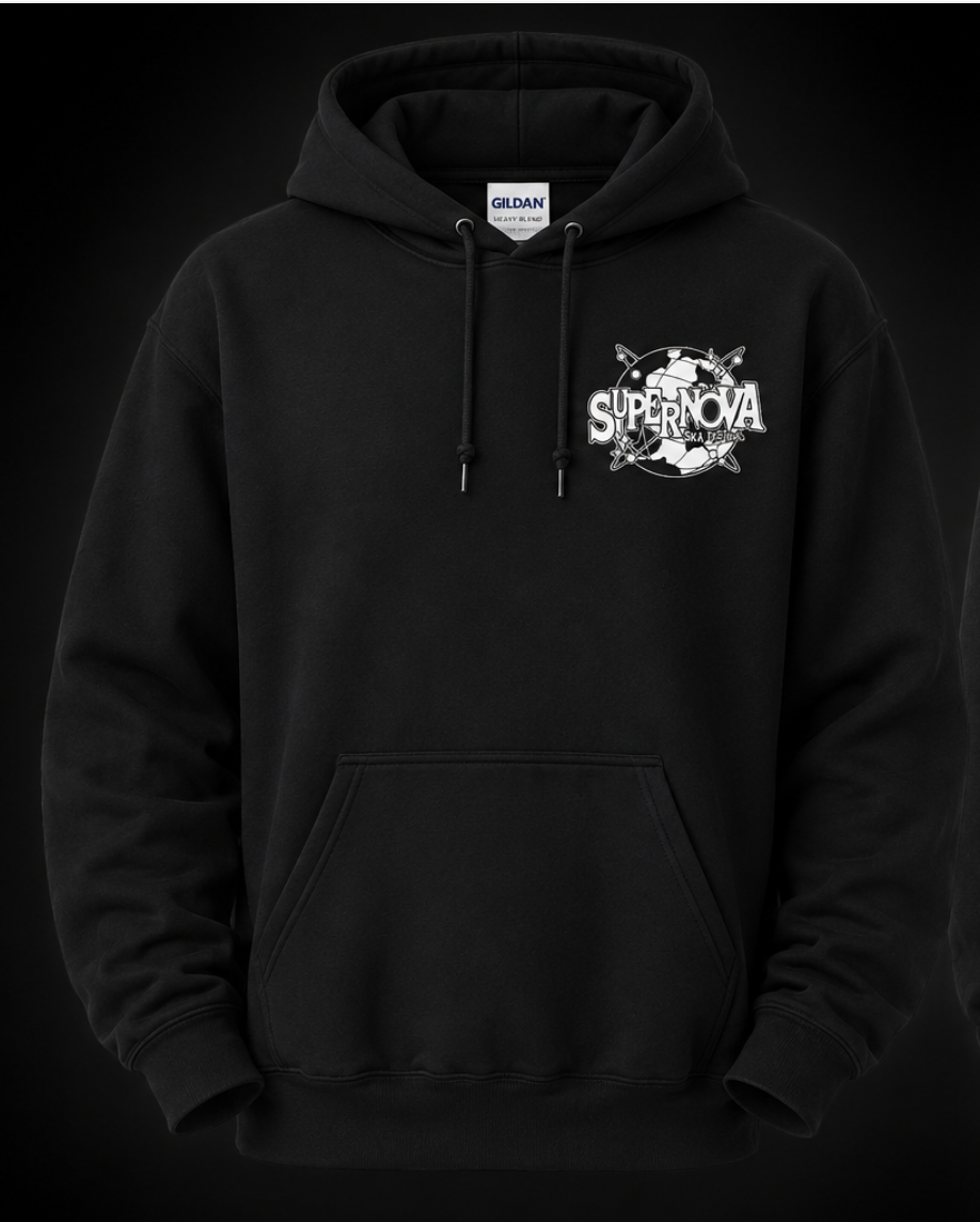 SUPERNOVA BEACH CLUB BLACK HOODIE