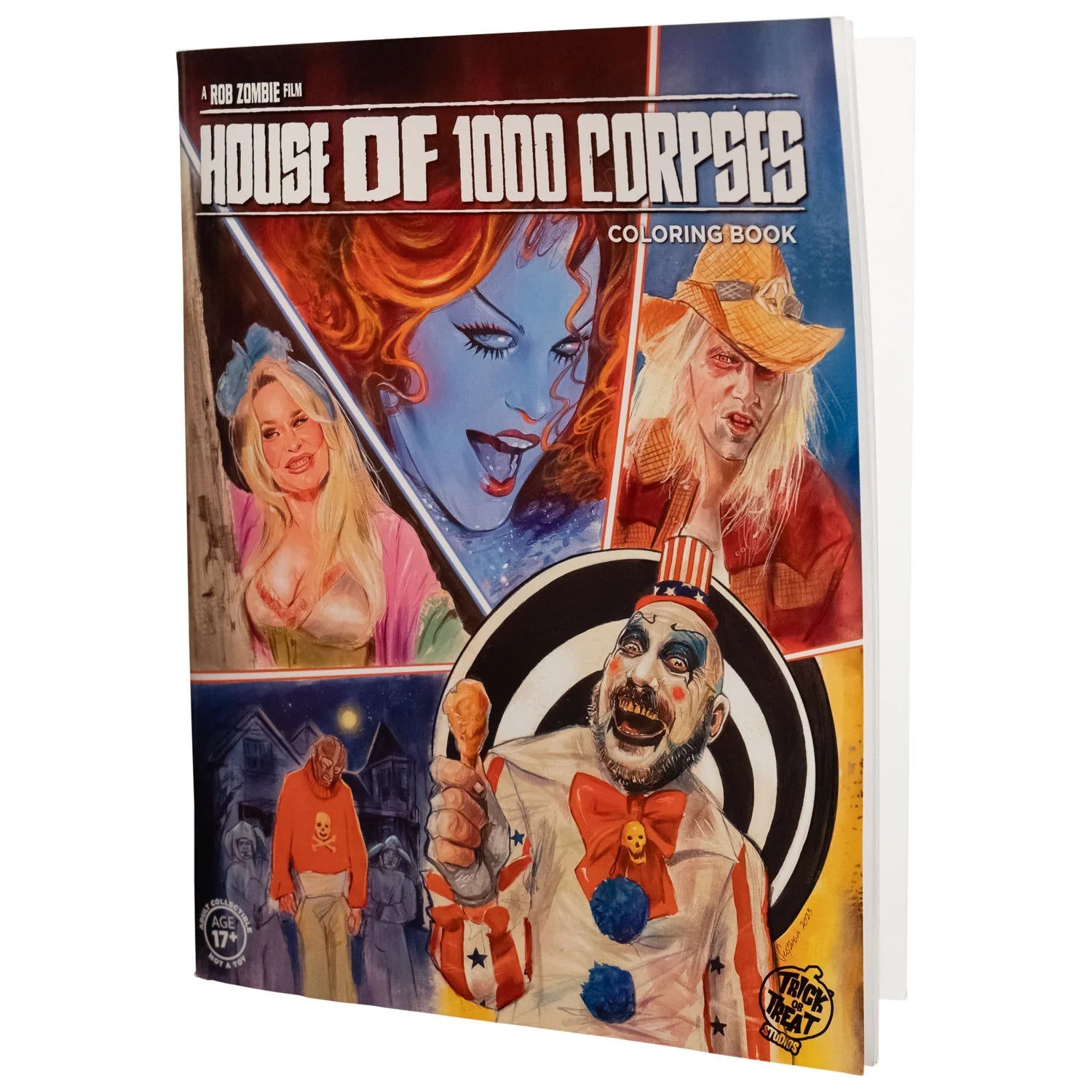 House of 1000 Corpses Coloring Book Front Angled