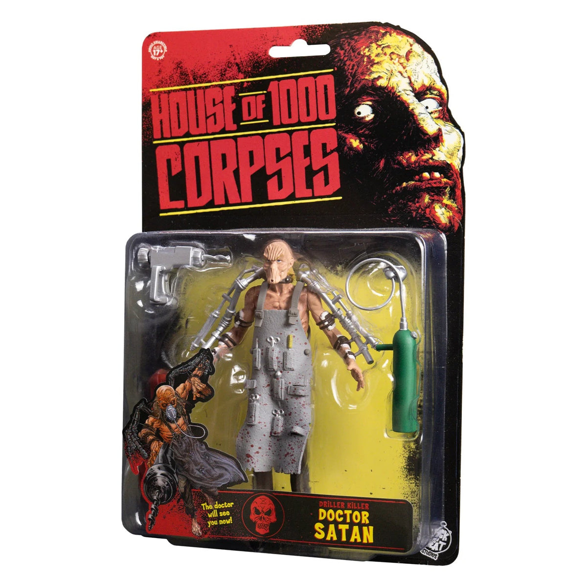 House of 1000 Corpses Dr Satan 5 Inch Action Figure Packaging Side