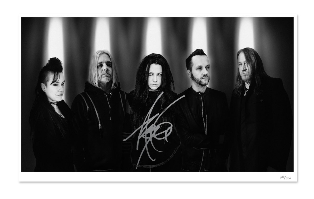 EVANESCENCE - 'THE BITTER TRUTH' - LTD. 500 + AUTOGRAPHED PRINT
