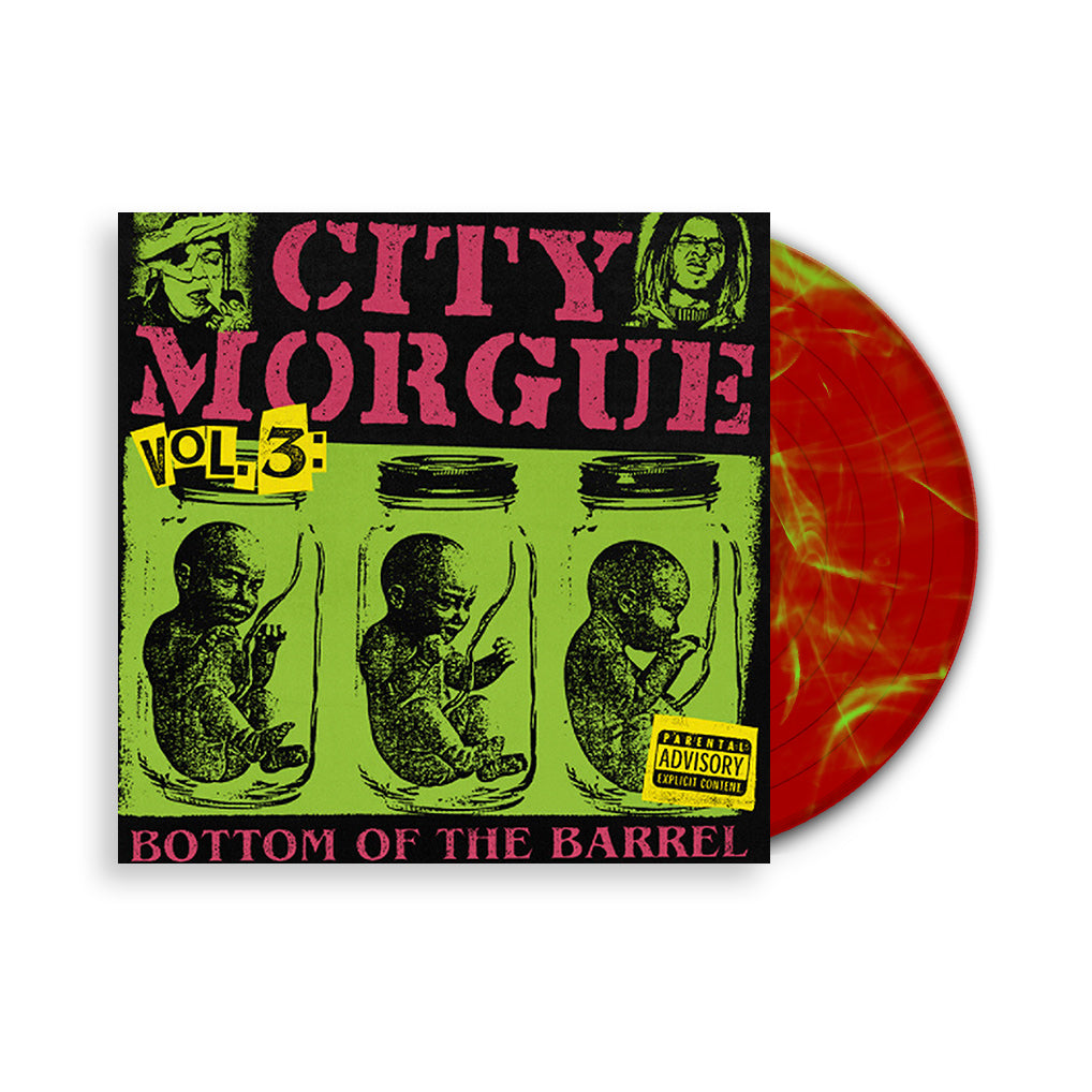 CITY MORGUE ‘VOL. 3 BOTTOM OF THE BARREL’ LP - LTD. - CLEAR/RED/LIME GREEN/SWIRL