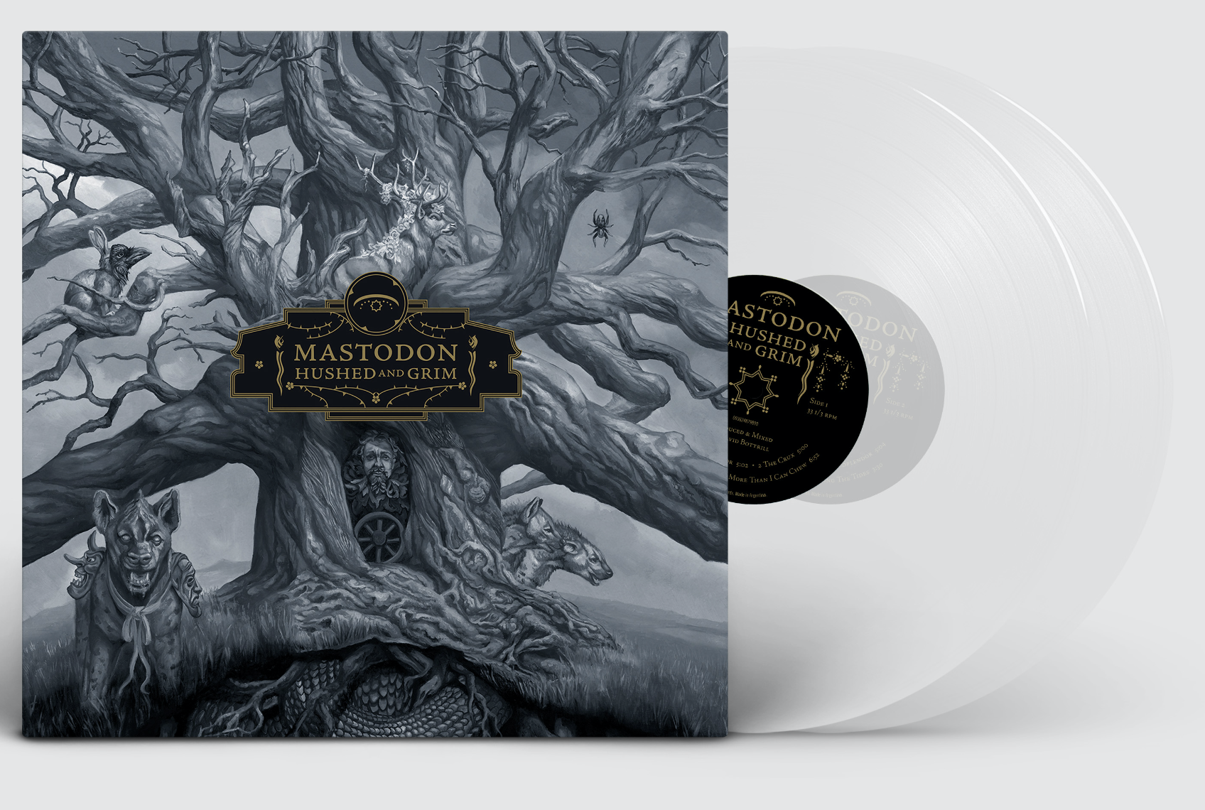 MASTODON 'HUSHED & GRIM' 2LP - CLEAR