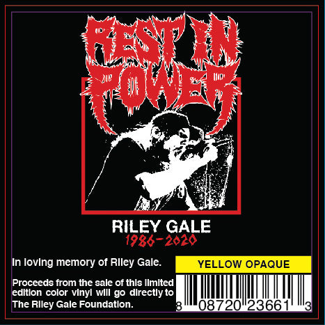 POWER TRIP 'NIGHTMARE LOGIC' RILEY GALE FOUNDATION EDITION LP - OPAQUE YELLOW