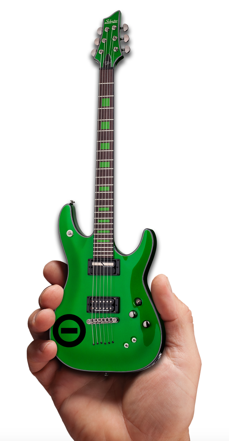 TYPE O NEGATIVE - KENNY HICKEY - "SCHECTER DIAMOND SERIES" MINI GUITAR ' ONLY 300 MADE