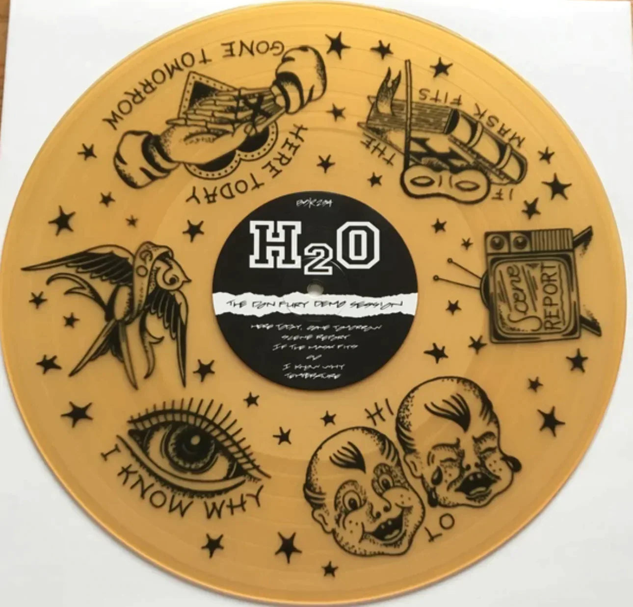 H2O 'THE DON FURY DEMO SESSION' LP - YELLOW SILKSCREEN