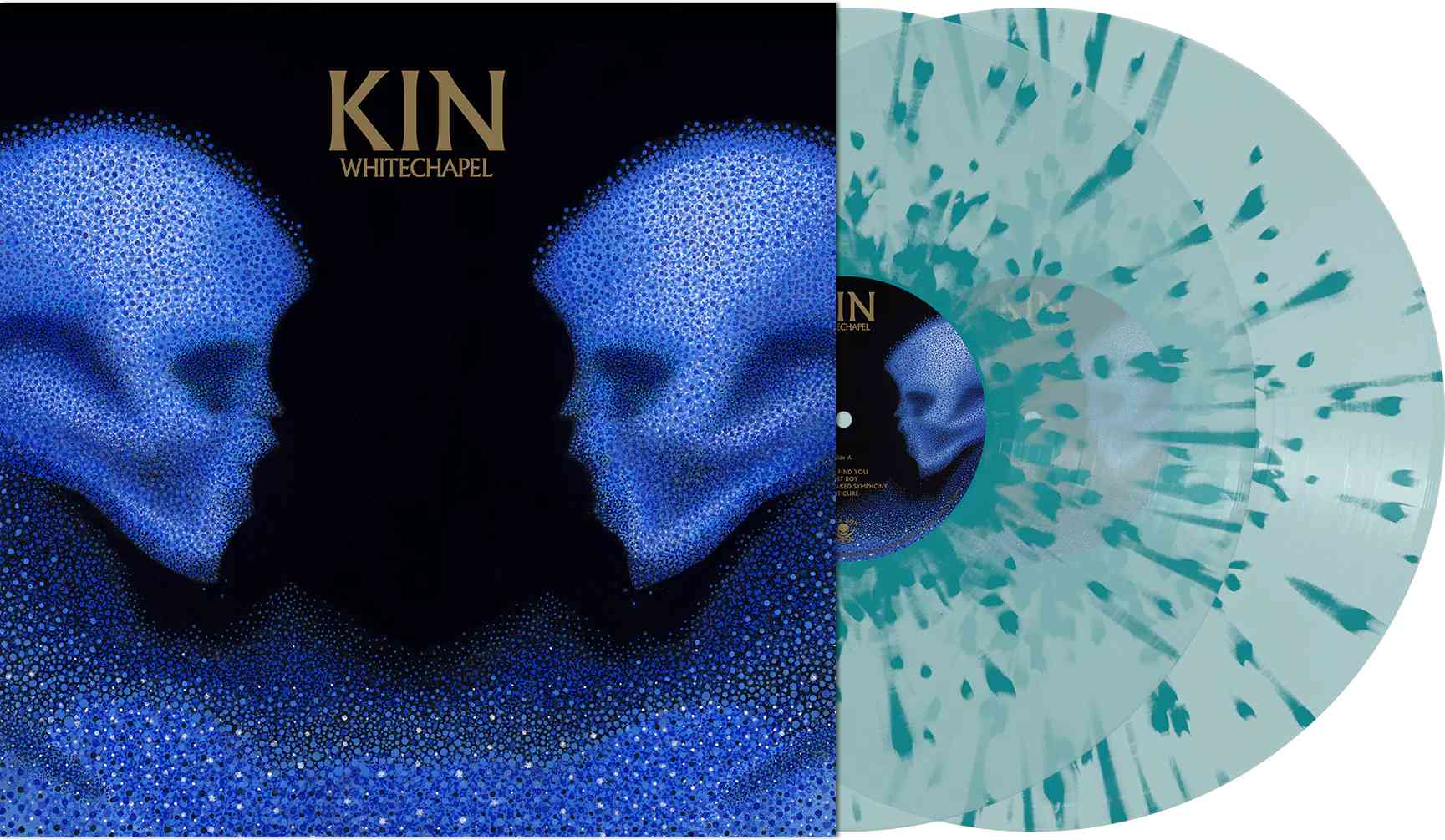 WHITECHAPEL ‘KIN’ 2LP - EXCLUSIVE - LTD. 500 - ELECTRIC BLUE/AQUA BLUE/SPLATTER