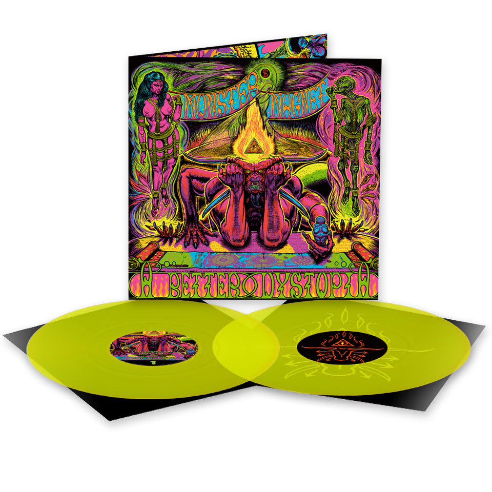 MONSTER MAGNET 'A BETTER DYSTOPIA' LP - LTD. 300 - NEON YELLOW