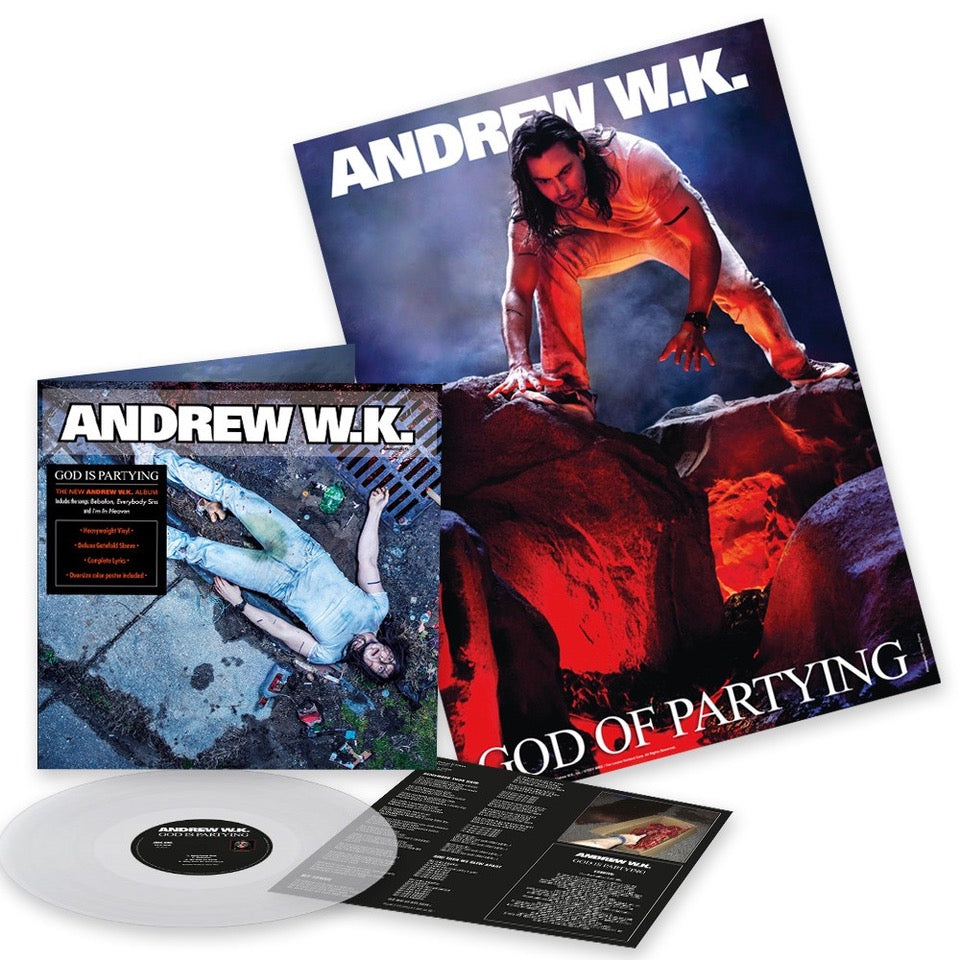 ANDREW W.K. ‘GOD IS PARTYING’ LP - LTD. 300 - CLEAR