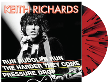 KEITH RICHARDS 'RUN RUDOLPH RUN' LP - RED/BLACK/SPLATTER