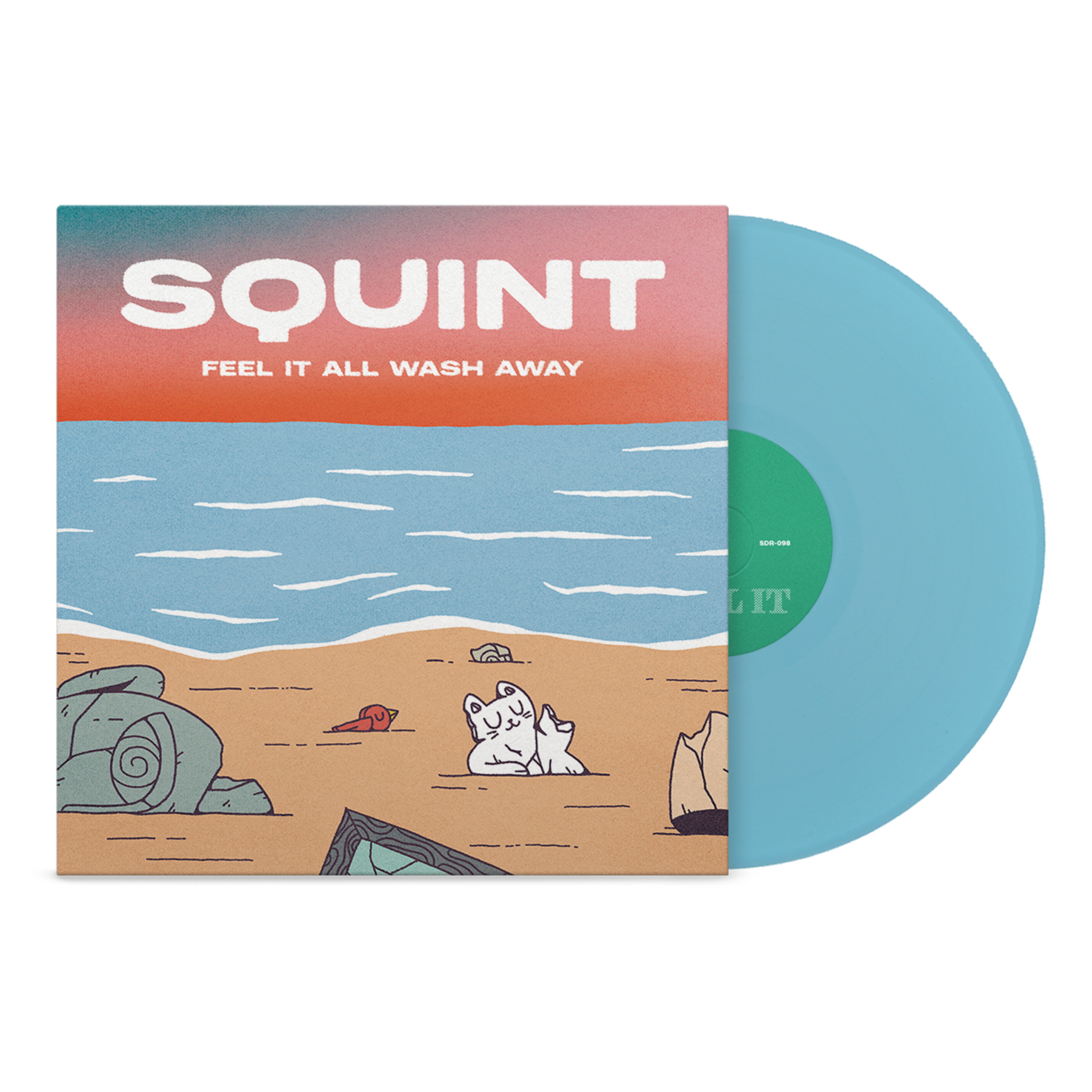 SQUINT ‘FEEL IT ALL WASH AWAY’ LP - EXCLUSIVE - LTD. 100 - WASHED BLUE