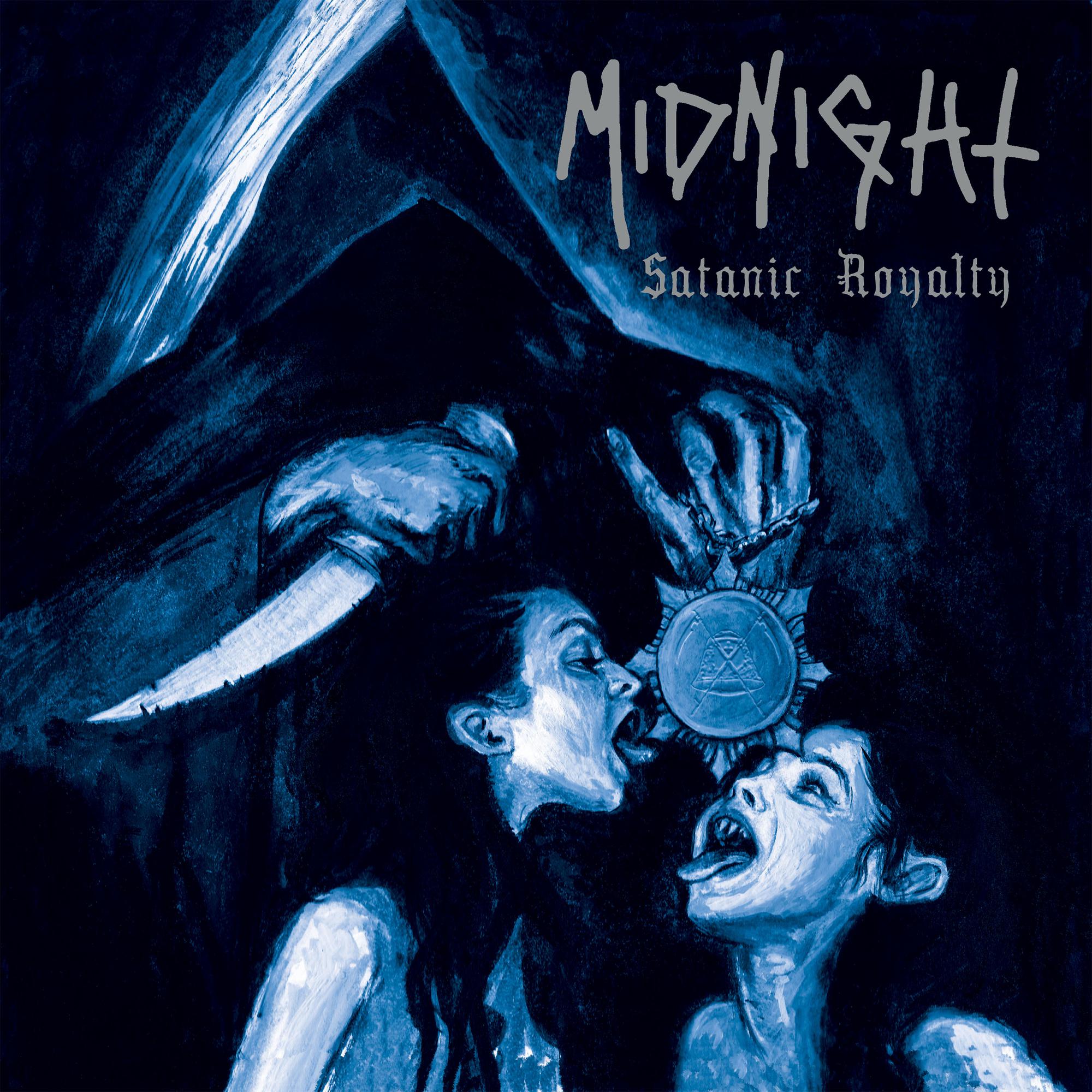 MIDNIGHT 'SATANIC ROYALTY' 2LP - AGUA BLUE/BLACK MELT