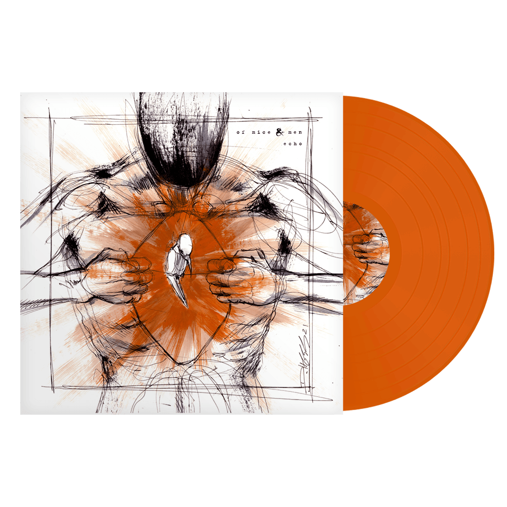OF MICE & MEN 'ECHO' LP - EXCLUSIVE - LTD. 100 - ORANGE CRUSH