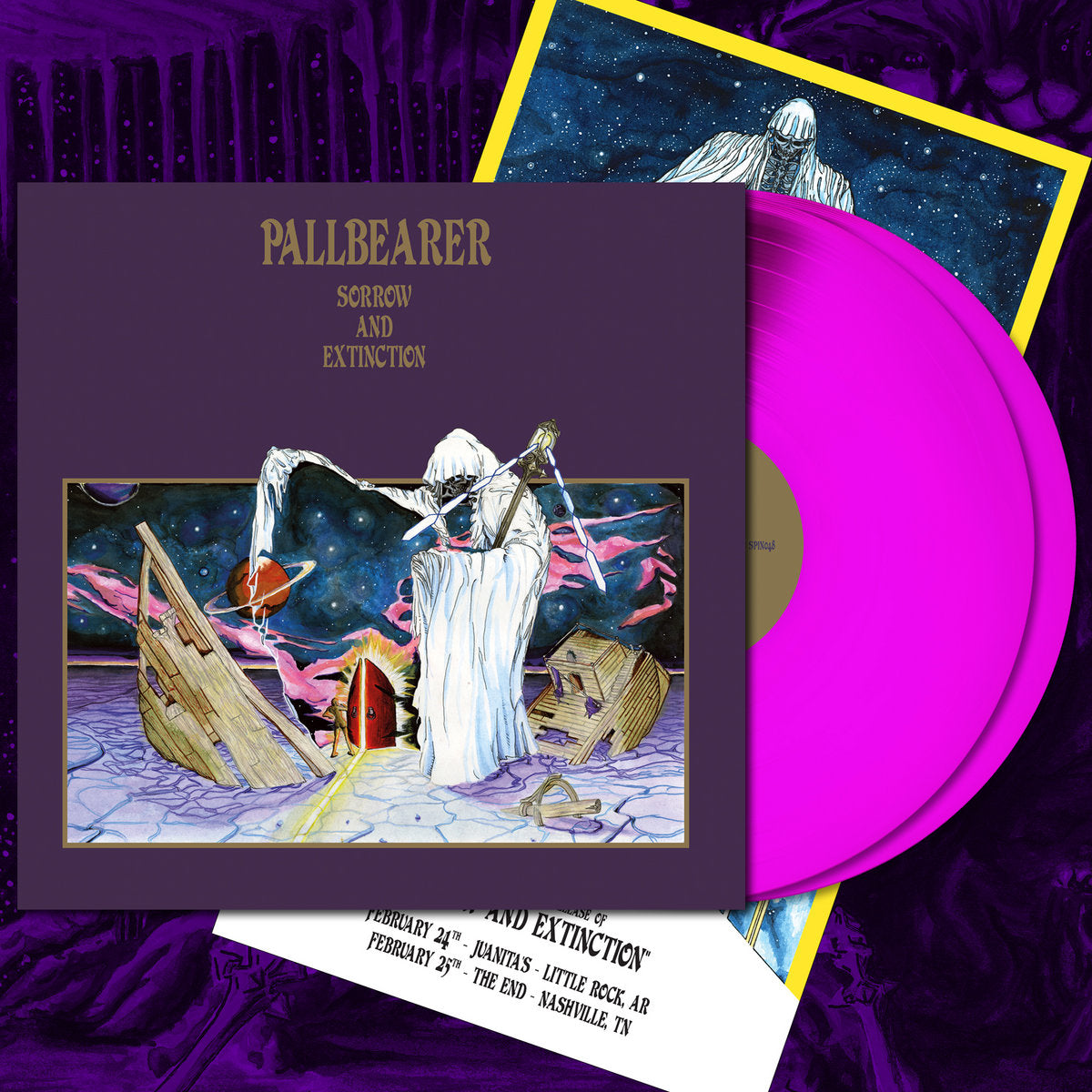 PALLBEARER 'SORROW AND EXTINCTION' 10TH ANNIVERSARY EDITION 2LP - NEON VIOLET