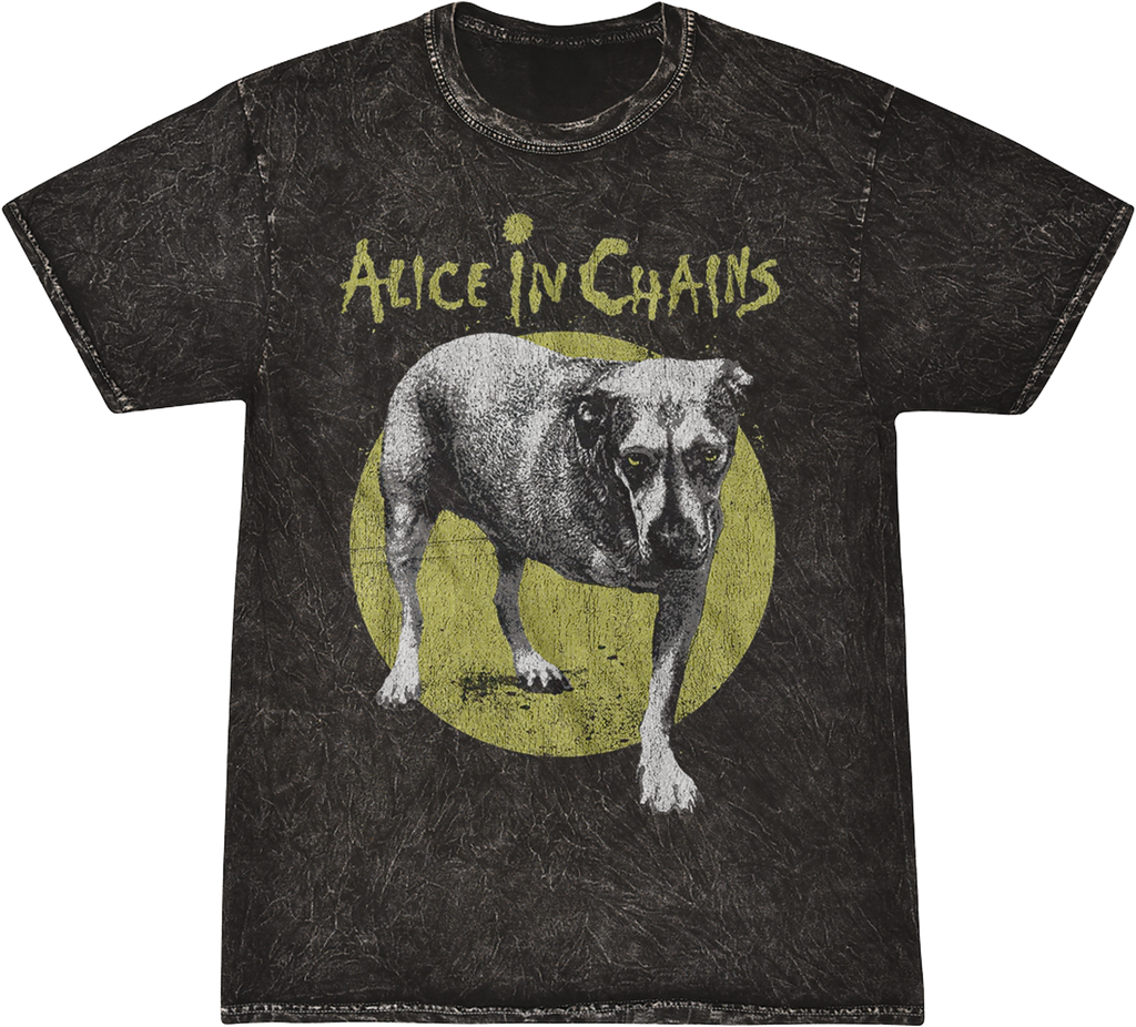 ALICE IN CHAINS'THREE-LEGGED DOG' MINERAL WASH T-SHIRT