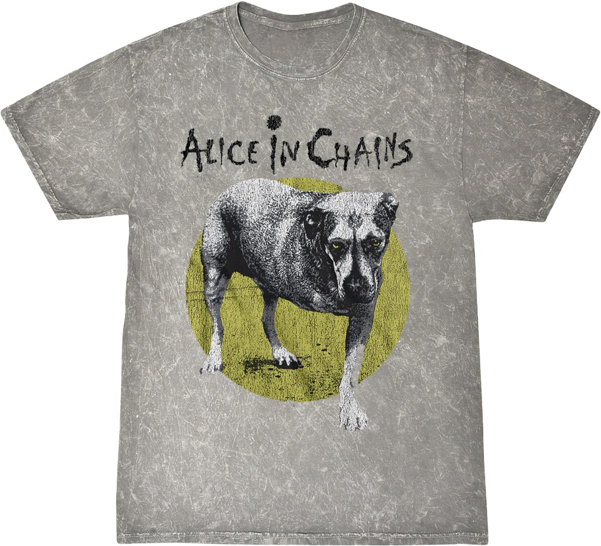 ALICE IN CHAINS'THREE-LEGGED DOG' MINERAL WASH T-SHIRT