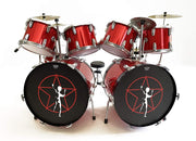 RUSH - NEIL PEART - STARMAN 2112 RED MINI DRUM KIT