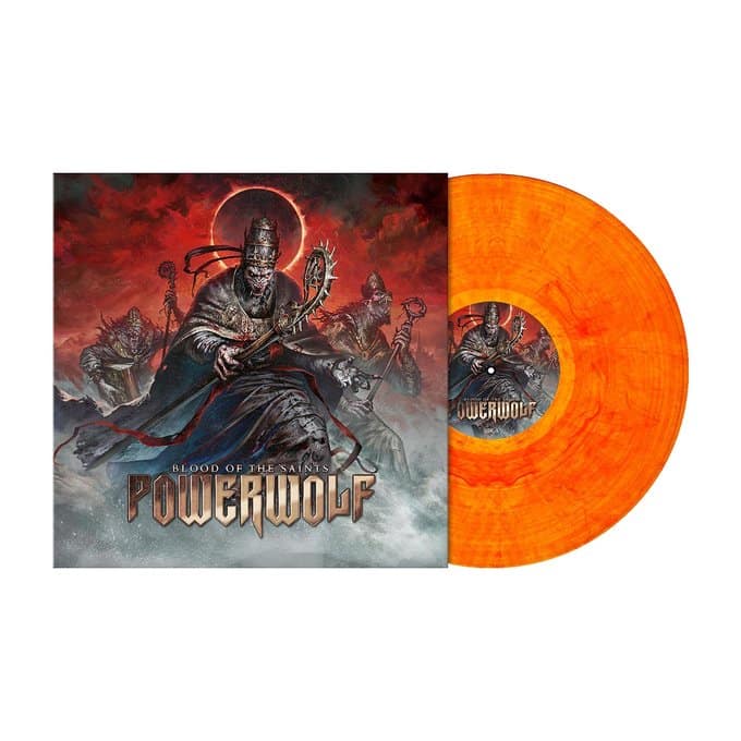 POWERWOLF 'BLOOD OF THE SAINTS' 10TH ANNIVERSARY EDITION 2LP - FLAME/MARBLED