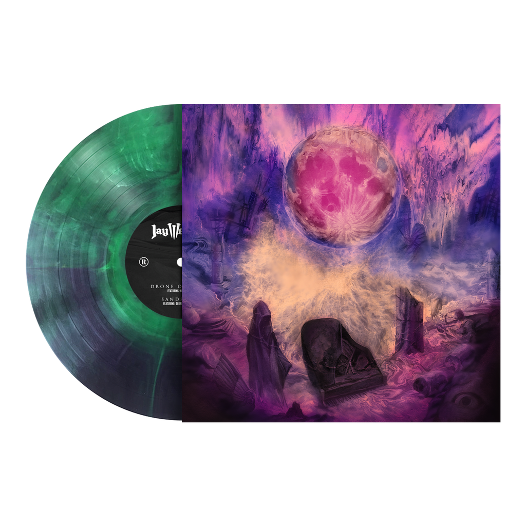 JAY WEINBERG 'DRONE OPERATOR/SANDSTONE' 12" - EXCLUSIVE - LTD. 250 - GREEN/PURPLE/STARBURST/ETCHED B-SIDE