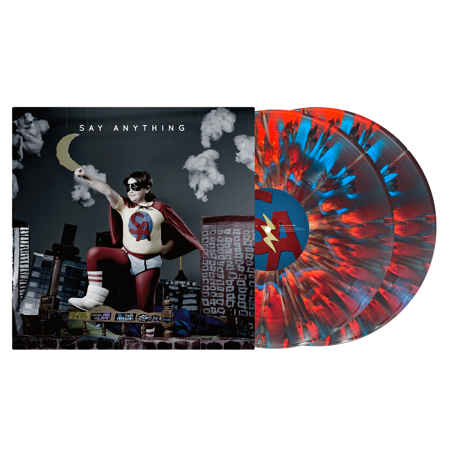 SAY ANYTHING 'SAY ANYTHING' 2LP - EXCLUSIVE - LTD. 300 - RUBY/COBALT A-SIDE/WHITE SPLATTER B-SIDE