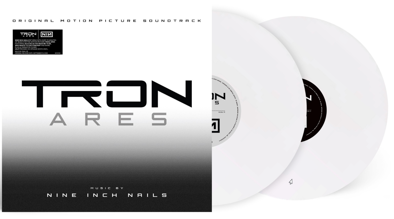 NINE INCH NAILS 'TRON: ARES (SOUNDTRACK)' 2LP - WHITE