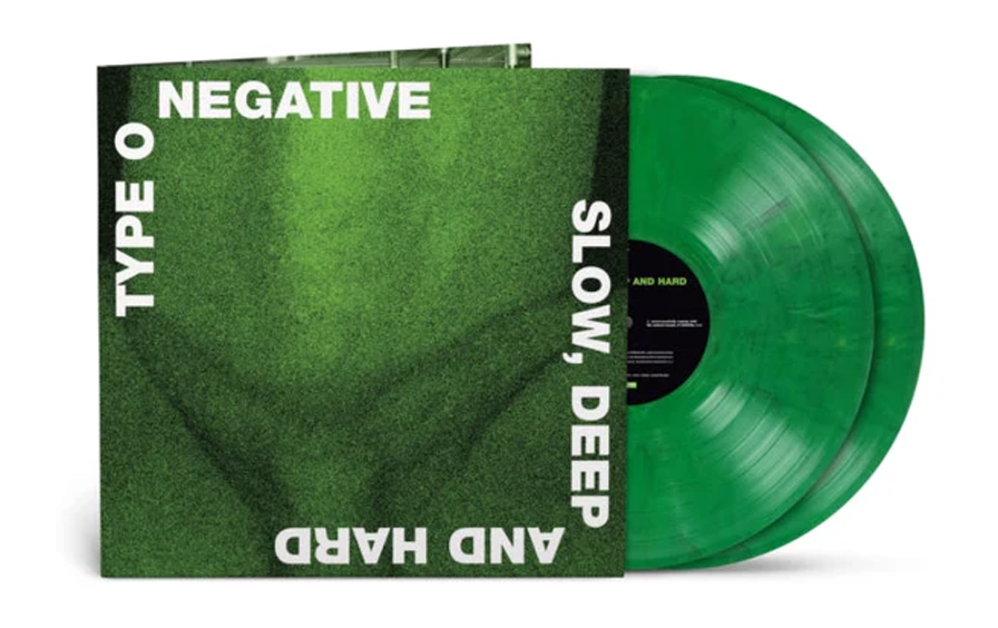 TYPE O NEGATIVE 'SLOW DEEP AND HARD' 2LP GREEN/BLACK MARBLED