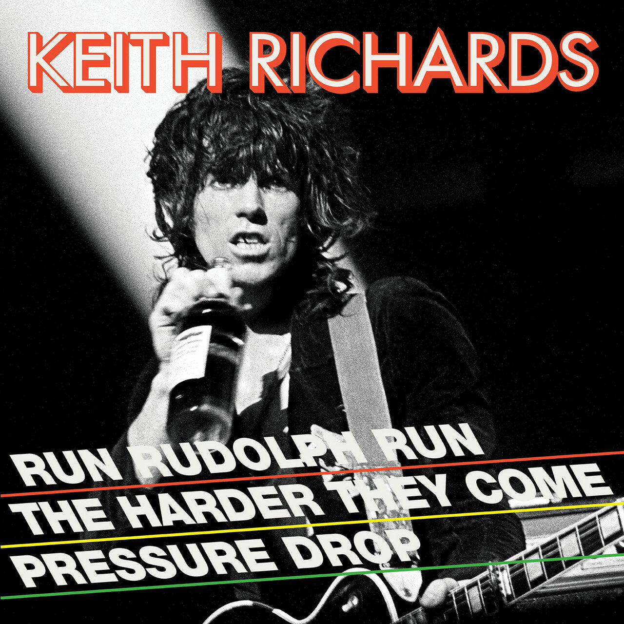 KEITH RICHARDS 'RUN RUDOLPH RUN' LP - RED/BLACK/SPLATTER