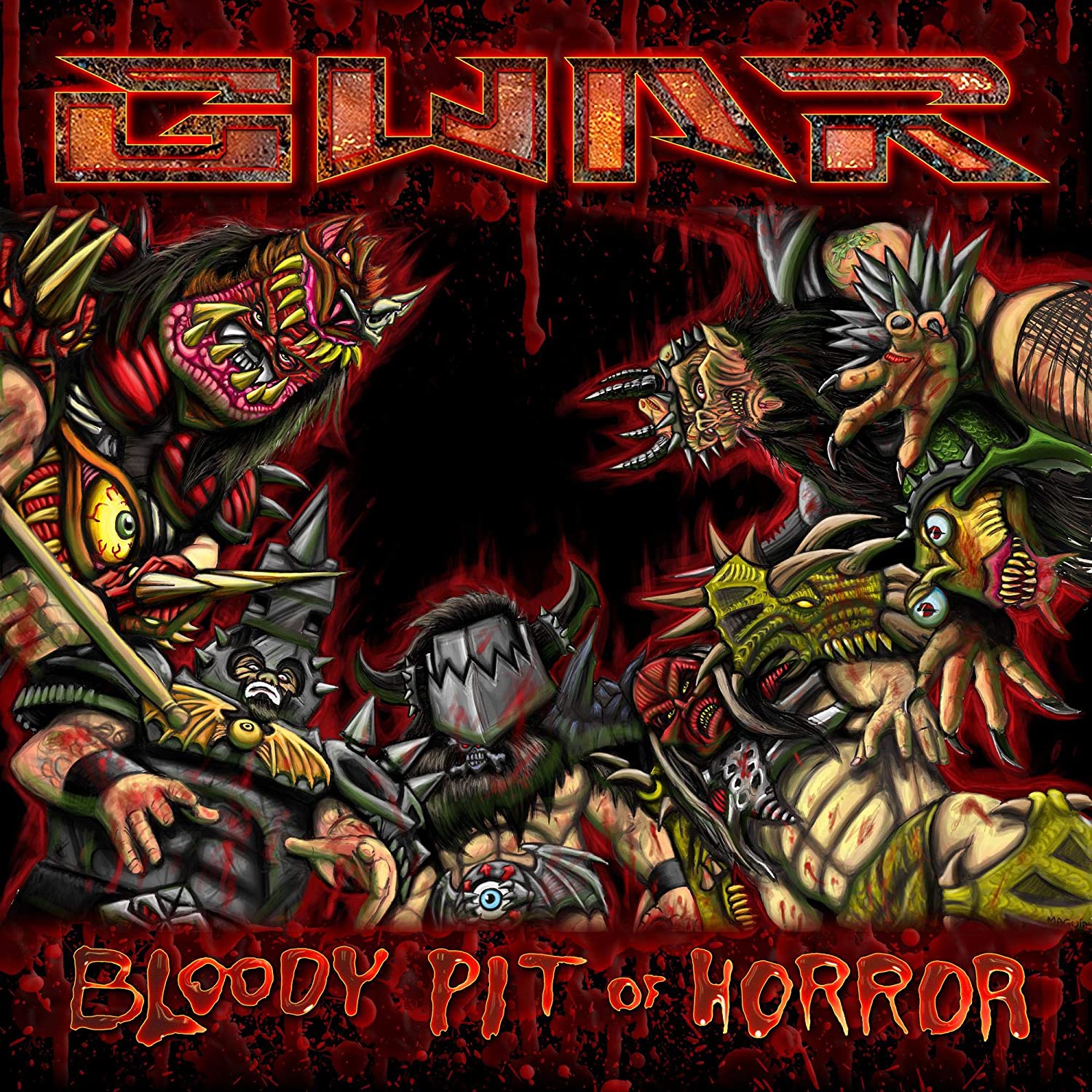 GWAR 'BLOODY PIT OF HORROR' LP - BLACK/RED