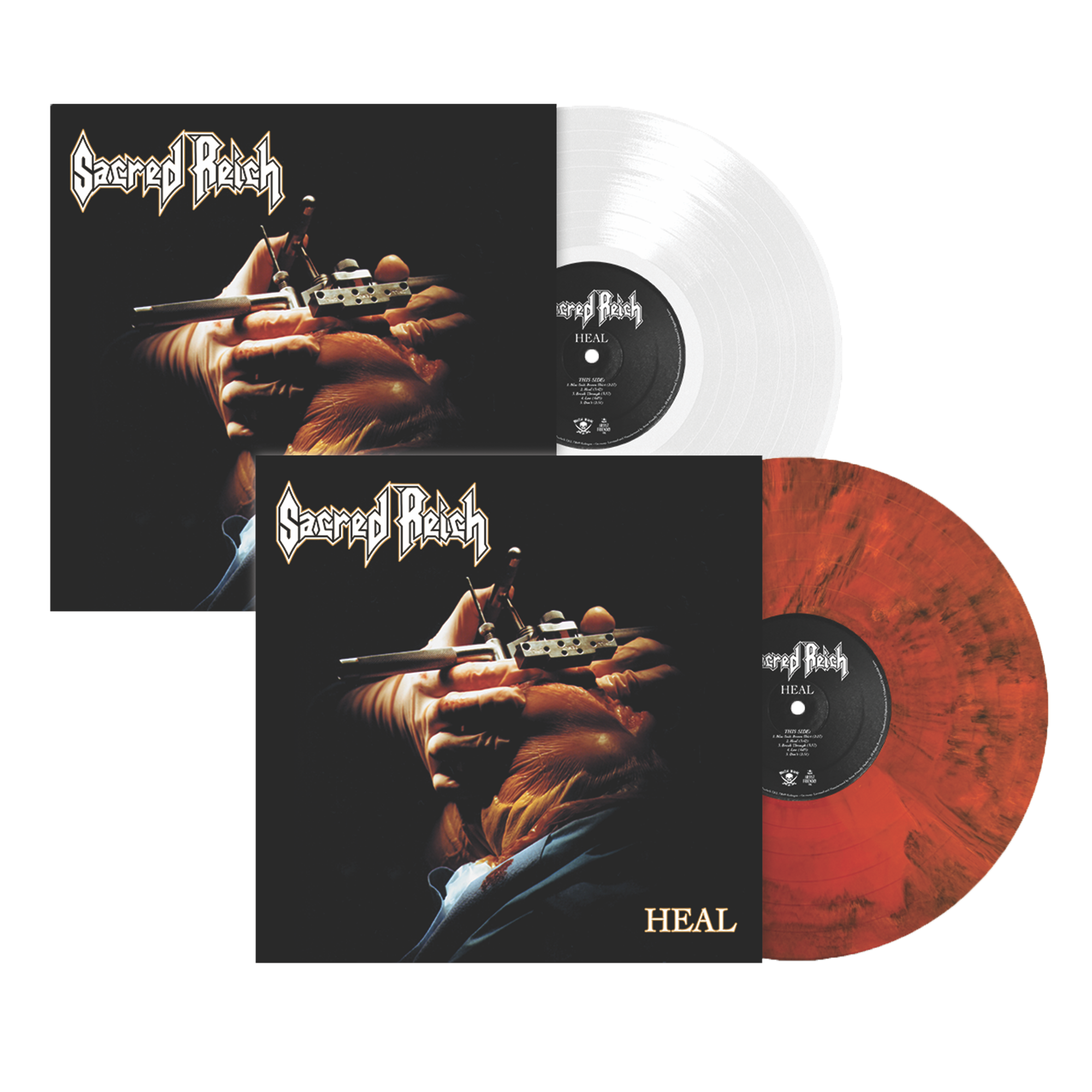SACRED REICH ‘HEAL’ LP - EXCLUSIVE - LTD. 250 - VARIOUS COLORS