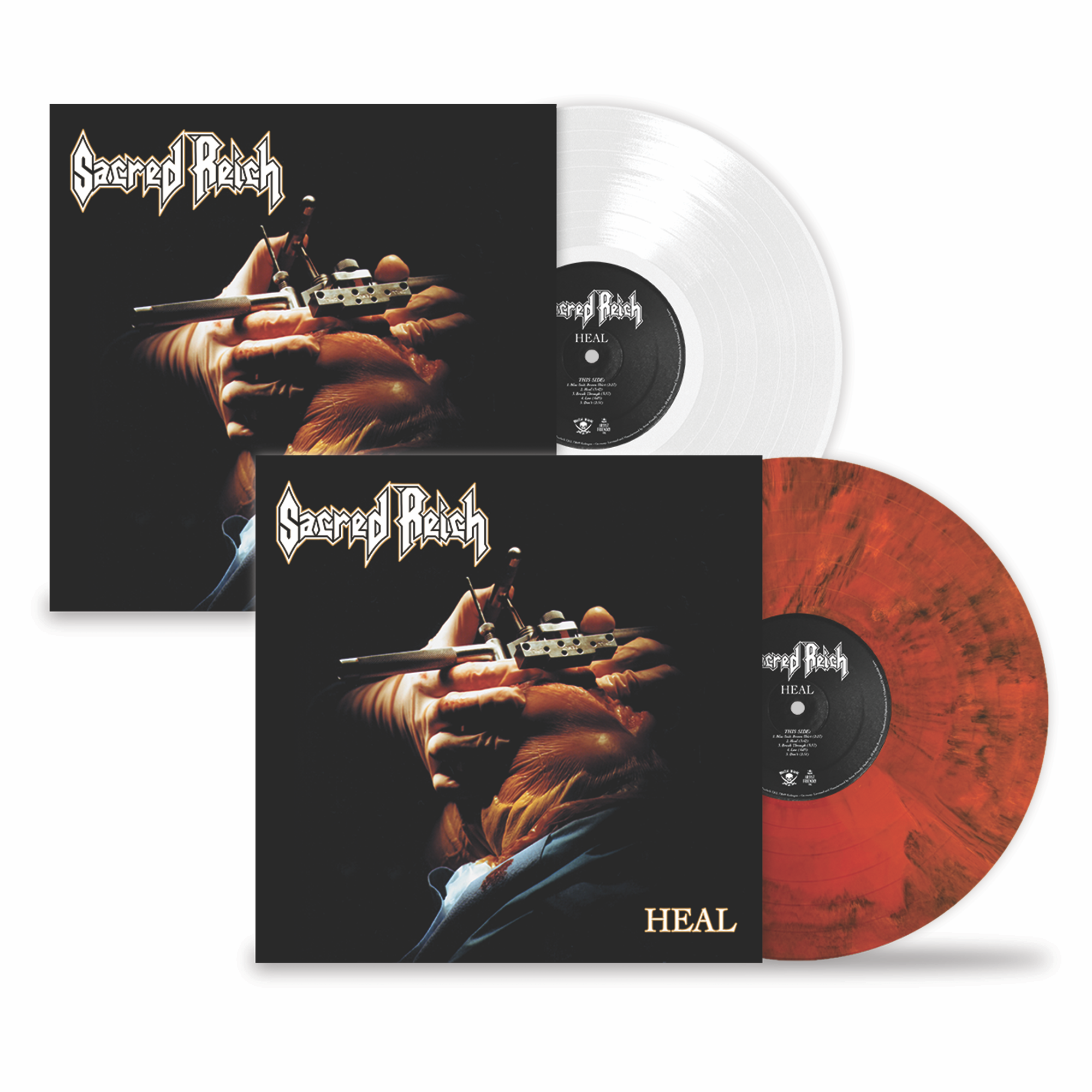 SACRED REICH ‘HEAL’ LP - EXCLUSIVE - LTD. 250 - VARIOUS COLORS