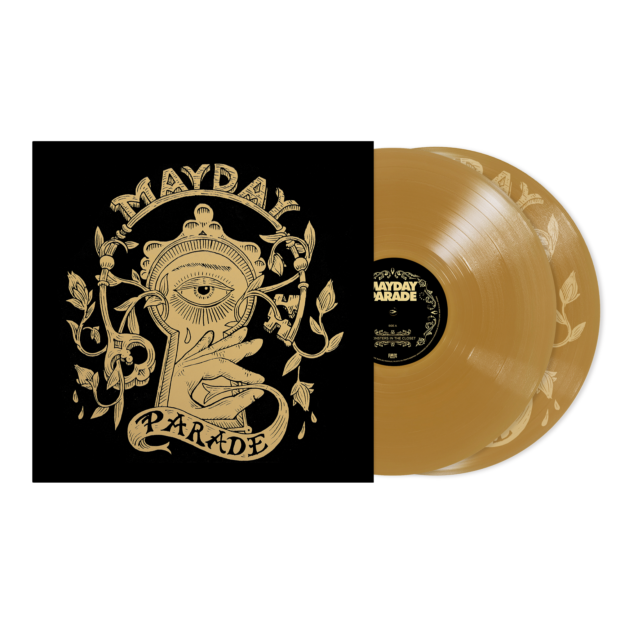 MAYDAY PARADE 'MONSTERS IN THE CLOSET' 10TH ANNIVERSARY 2LP - LTD. 500 - GOLD/ETCHING