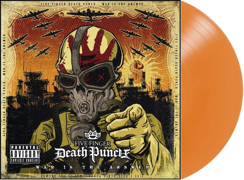 FIVE FINGER DEATH PUNCH 'WAR IS THE ANSWER' LP - LTD. 300 - OPAQUE ORANGE